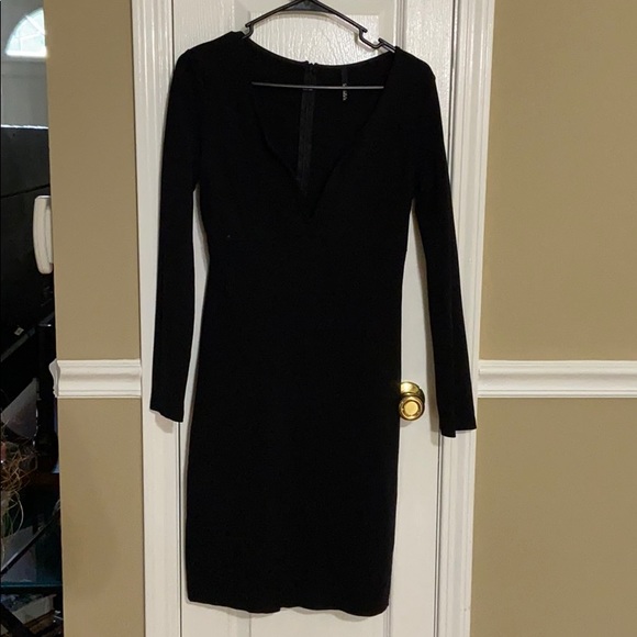 Black formal Lulus midi - Picture 1 of 3